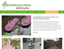 Tablet Screenshot of equidadparalainfancia.org